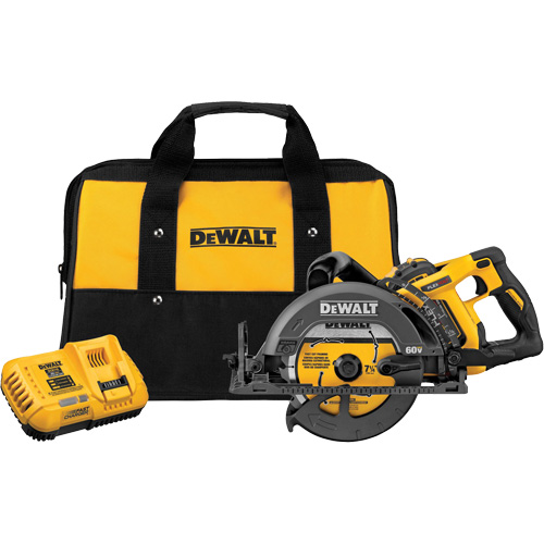 FlexVolt&reg; Worm Drive Style Saw Kit, 7-1/4", 60 V Superchem Industries
