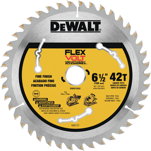 FlexVolt&reg; TrackSaw Blade, 6-1/2", 42 Teeth, Wood Use Superchem Industries