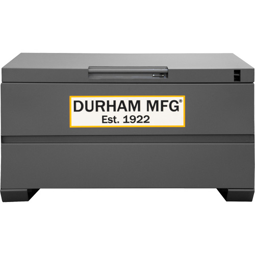 Jobsite Storage Box, 48" x 24" x 27-13/16", Steel, Grey Superchem Industries