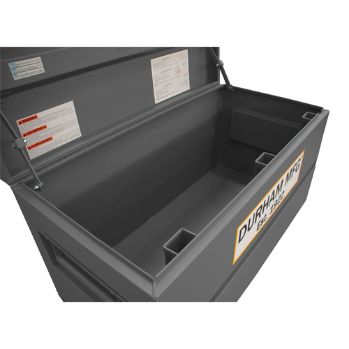 Jobsite Storage Box, 48" x 24" x 27-13/16", Steel, Grey Superchem Industries