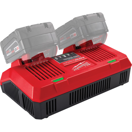 M18 Dual Bay Simultaneous Rapid Charger, 18 V, Lithium-Ion Superchem Industries