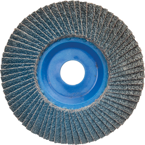 BlueFire R884P Coarse Grit Flap Disc, 5" x 7/8", Type 27, 60 Grit, Zirconia Alumina Superchem Industries