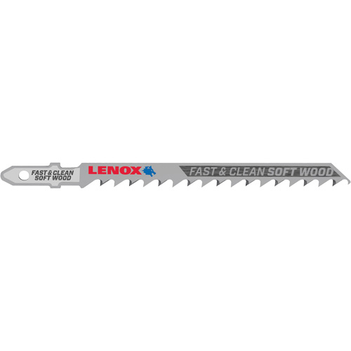 Clean Cutting Wood Jigsaw Blade, Bi-Metal, T-Shank, 4" L, 6 TPI Superchem Industries