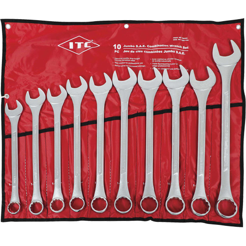ICWJ-10S Jumbo Wrench Set, Combination, 10 Pieces, Imperial Superchem Industries