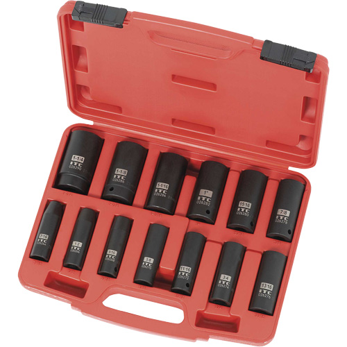 IPS-1312D SAE Socket Set, 13 Pcs, Impact, 1/2" Drive Size, Deep Superchem Industries