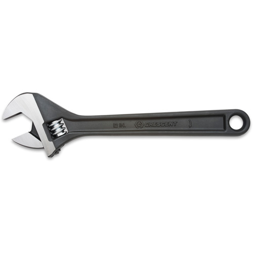 Adjustable Wrench - Boxed, 12" L, 1-1/2"/39 mm Max Width, Black Oxide Superchem Industries