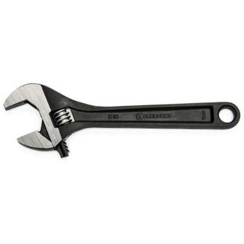 Adjustable Wrench, 6" L, 15/16" Max Width, Black Oxide Superchem Industries