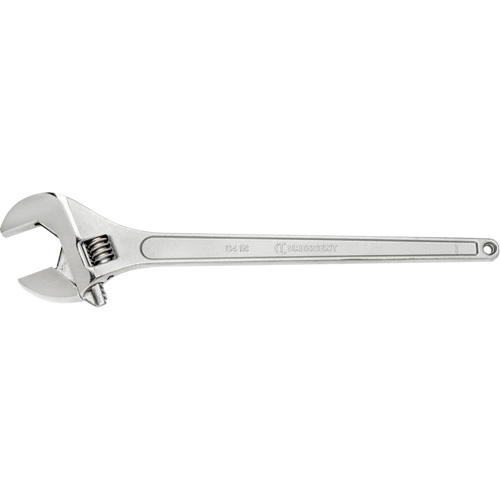 Adjustable Wrench, 24" L, 2-7/16" Max Width, Chrome Superchem Industries