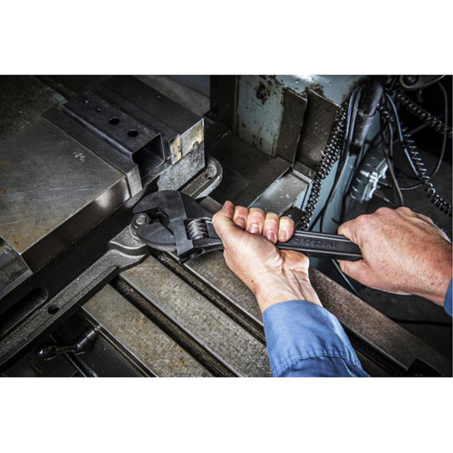 Adjustable Wrench, 15" L, 1-2/3" Max Width, Black Superchem Industries