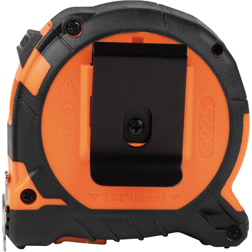 Magnetic Double-Hook Tape Measure, 25', Imperial Graduations Superchem Industries