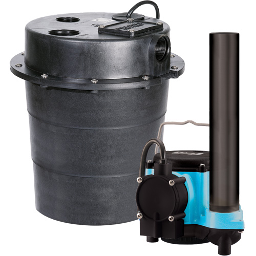 WRS Series Submersible Pump, 45 GPM, 115 V, 9 A, 1/3 HP Superchem Industries