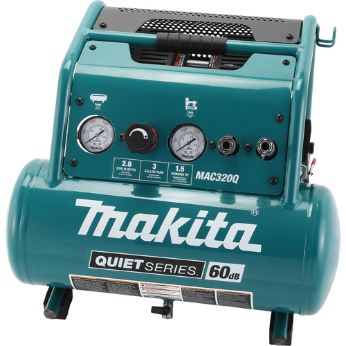 Compresseur d'air s&eacute;rie Quiet, &eacute;lectrique, 3 gal. (3,6 gal. US), 135 PSI, 120/1 V Superchem Industries