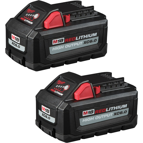 Blocs-piles Redlithium High Output XC6.0, Lithium-ion, 18 V, 6 Ah Superchem Industries