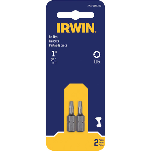Embouts de tournevis &agrave; ins&eacute;rer, Torx, T-15, Prise 1/4" Superchem Industries