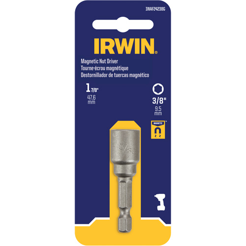 Nutsetter, 3/8" Tip, 1/4" Drive, 1-7/8" L, Magnetic Superchem Industries