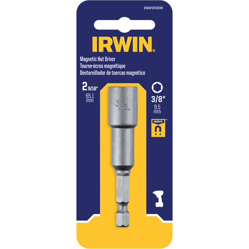 Nutsetter, 3/8" Tip, 1/4" Drive, 2-9/16" L, Magnetic Superchem Industries