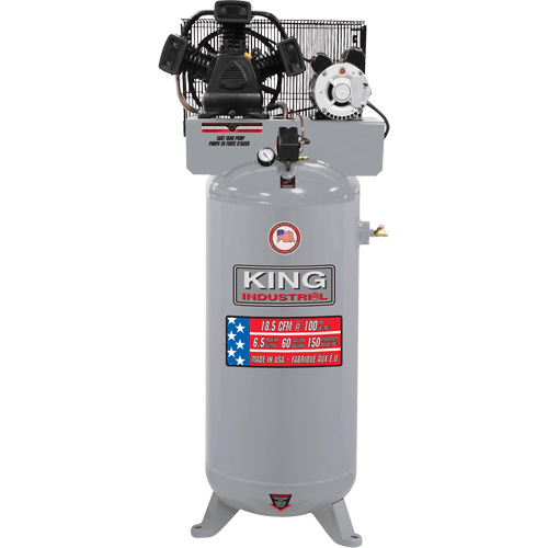 High Output Air Compressor, 50 Gal. (60 US Gal) Superchem Industries