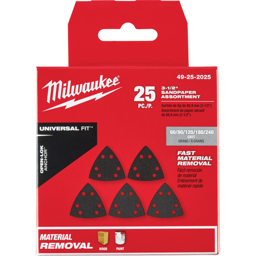 3-1/2" Open-Lok Triangle Sanding Paper Set Superchem Industries