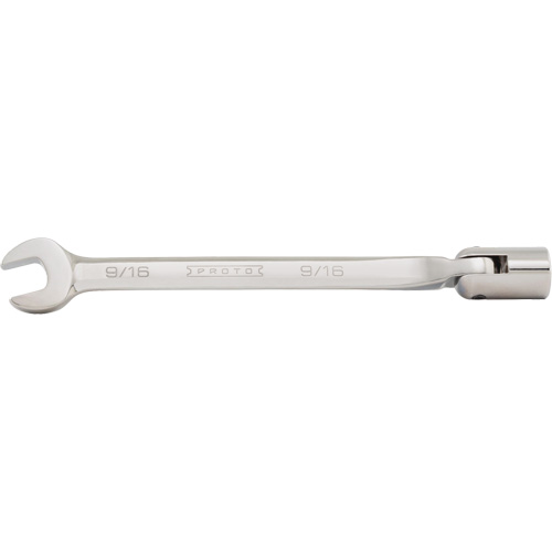 Combination Flex-Head Wrench, 12 Point, 3/8", Satin Finish Superchem Industries