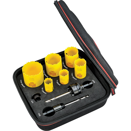 Deep Cut Hole Saw Kit, 9 Pieces Superchem Industries