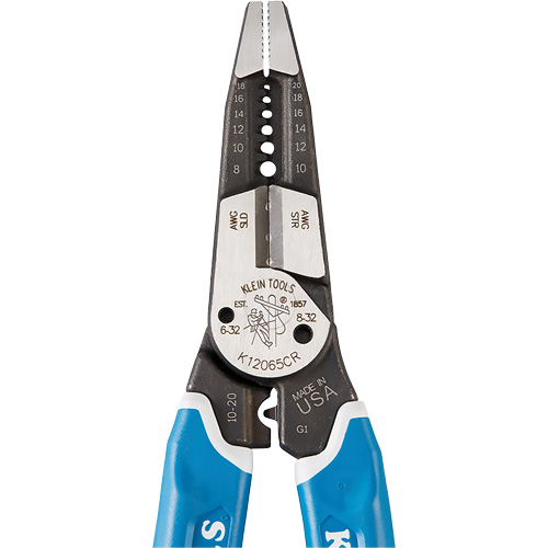 Outil polyvalent Klein-Kurve pour d&eacute;nuder, couper et sertir les fils, 8-1/4" lo, 8 - 20 AWG Superchem Industries