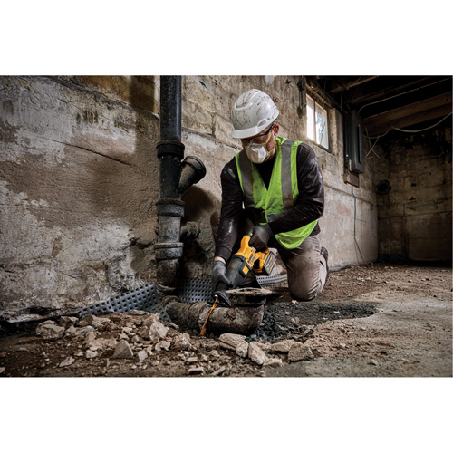 Scie alternative sans balai Max FlexVolt (outil seulement), 60 V, Lithium-ion Bloc-pile, 0-3000 coups/min Superchem Industries