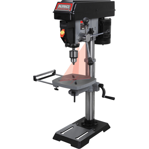 Perceuse &agrave; colonne &agrave; vitesse variable, 12", Mandrin 5/8", 3200 tr/min Superchem Industries