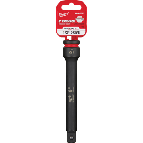 Shockwave Impact Duty Socket Extension, Impact, 1/2" Drive, 6" L Superchem Industries