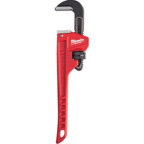 Cl&eacute; &agrave; tuyau, Cap des m&acirc;choires 1-1/2", Longueur 10", Fini Rev&ecirc;tement en poudre, Prise Ergonomique Superchem Industries