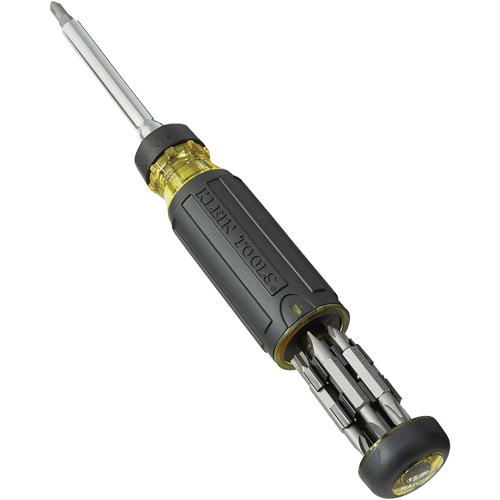 15-in-1 Multi-Bit Ratcheting Screwdriver, 8-3/4" L, Cushion Grip Handle Superchem Industries