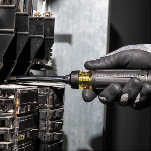 15-in-1 Multi-Bit Ratcheting Screwdriver, 8-3/4" L, Cushion Grip Handle Superchem Industries