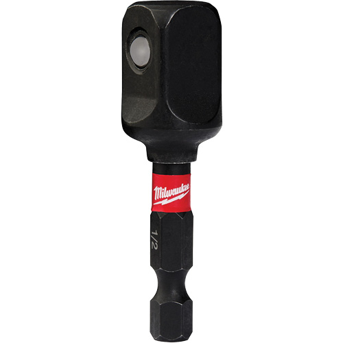 Shockwave Impact Socket Adapters, 1/4" Drive Size, 1/2" Male Size, Ball, 2" L Superchem Industries
