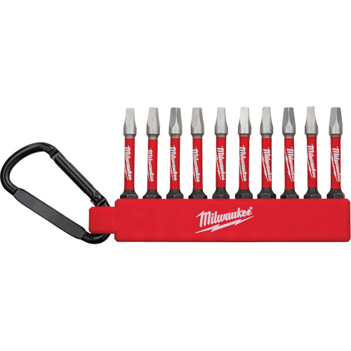 Jeu dembouts pour tournevis &agrave; chocs Shockwave, Carr&eacute;e, #2, Prise 1/4" Superchem Industries