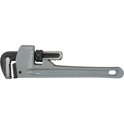 Pipe Wrench, 1-1/2" Jaw Capacity, 10" Long, Ergonomic Handle Superchem Industries