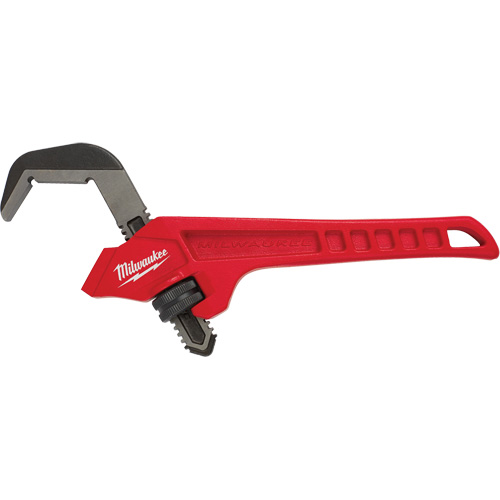 Cl&eacute; &agrave; tuyau hexagonale coud&eacute;e en acier, Cap des m&acirc;choires 2-5/8", Longueur 10-1/2", Fini Rev&ecirc;tement en poudre, Prise Ergonomique Superchem Industries