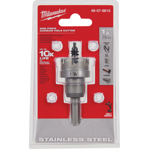 Scies-cloches au carbure monobloc, 1-1/8", Profondeur de la coupe de 3/16" Superchem Industries