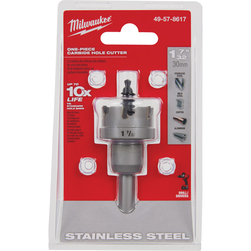 Scies-cloches au carbure monobloc, 1-7/32", Profondeur de la coupe de 3/16" Superchem Industries