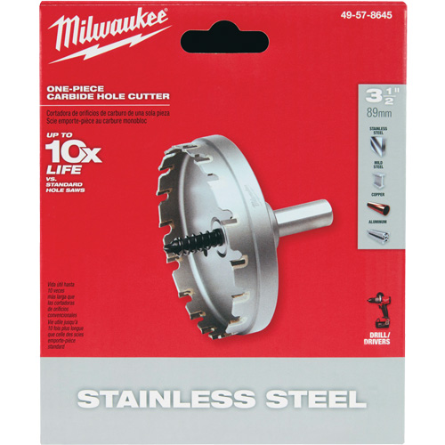 Scies-cloches au carbure monobloc, 3-1/2", Profondeur de la coupe de 3/16" Superchem Industries
