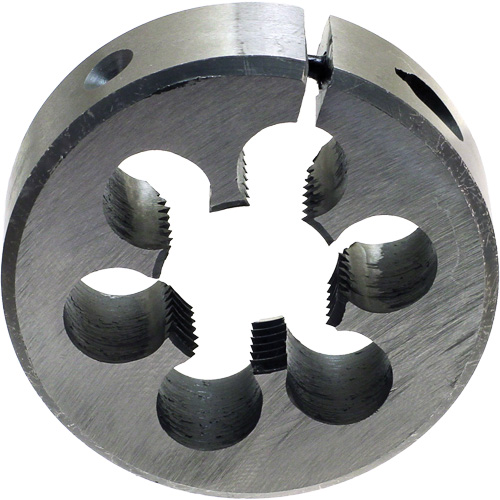 Fili&egrave;re ronde ajustable pour tuyaux DRILLCO, dia. 2-1/2", Filet de 1"-11, Acier rapide Superchem Industries