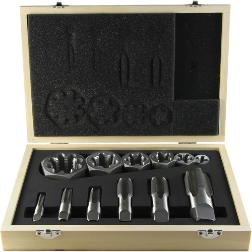 Jeu de tarauds pour tuyau DRILLCO, 12 Morcea Superchem Industries