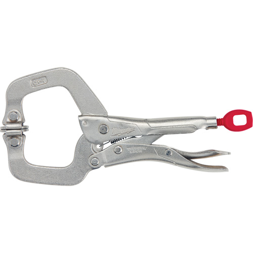 Pince-&eacute;tau en C &agrave; m&acirc;choires pivotantes Torque Lock, Longueur 6", Pinces serre-joints Superchem Industries