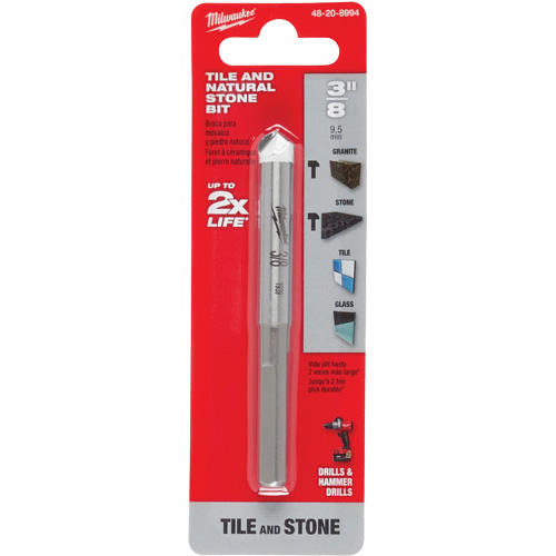 Foret pour la pierre naturelle, 3/8", Carbure Superchem Industries
