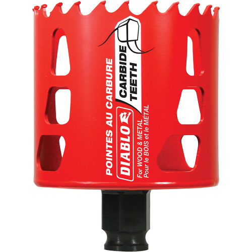 Wood & Metal Hole Saw, 2-3/4", 2-3/8" Depth of Cut, Carbide Superchem Industries