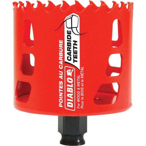 Scie cloche pour bois et m&eacute;tal, 3", Profondeur de la coupe 2-3/8", Carbure Superchem Industries