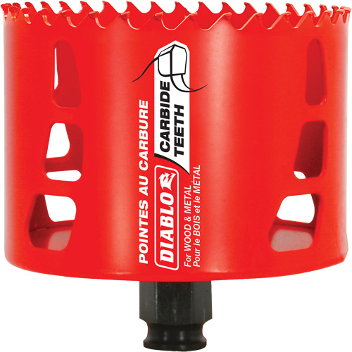 Wood & Metal Hole Saw, 3-5/8", 2-3/8" Depth of Cut, Carbide Superchem Industries