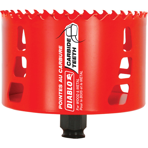 Wood & Metal Hole Saw, 4-1/8", 2-3/8" Depth of Cut, Carbide Superchem Industries