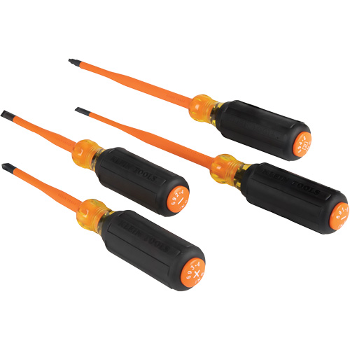 Slim-Tip Insulated Screwdriver Set, 1000 V, 4 Pcs Superchem Industries