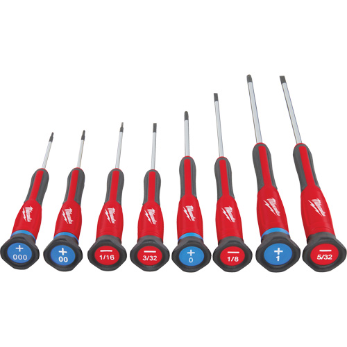 Jeu de tournevis de pr&eacute;cision, 8 mcx Superchem Industries