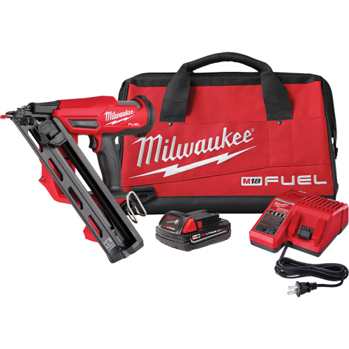 M18 Fuel 15 Gauge Finish Nailer Kit, 18 V, Lithium-Ion Superchem Industries