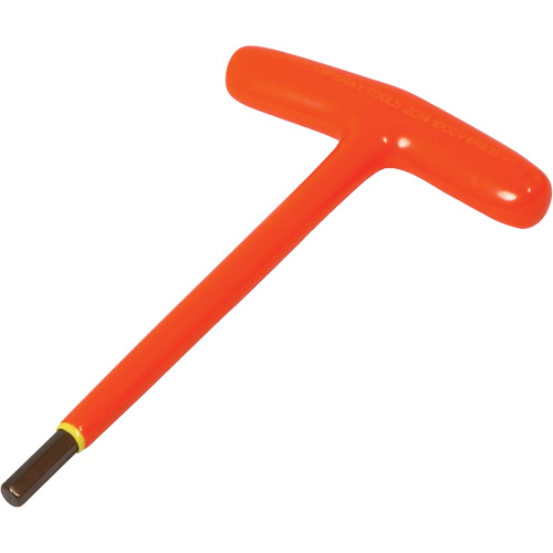 SAE Insulated Hex Key, Hex End, 7/32" x 6.5" L, T Handle Superchem Industries